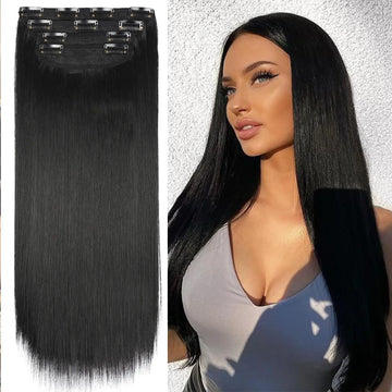 Clip In Real Human Hair Straight Hair