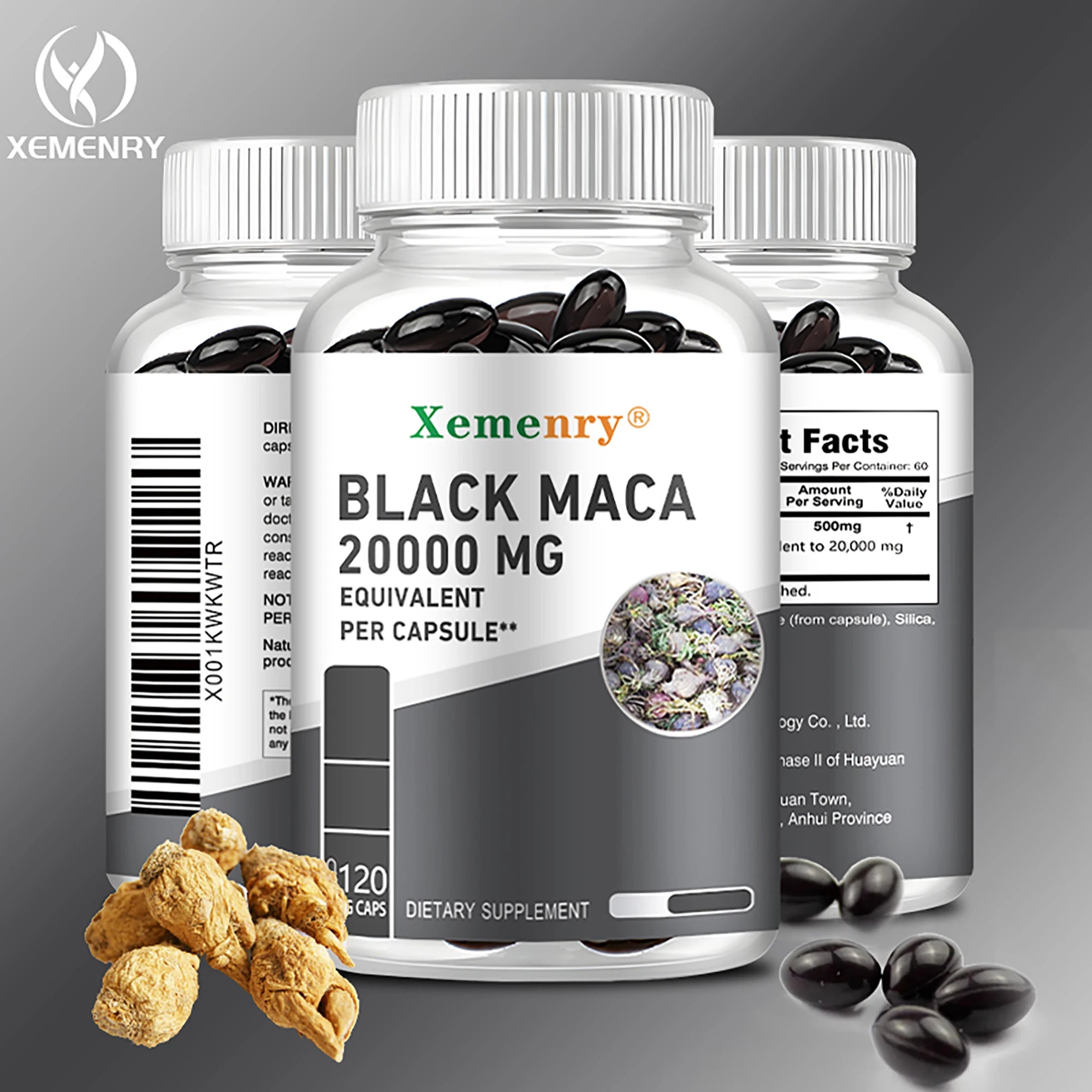 Black Maca Supplement - Promotes Power