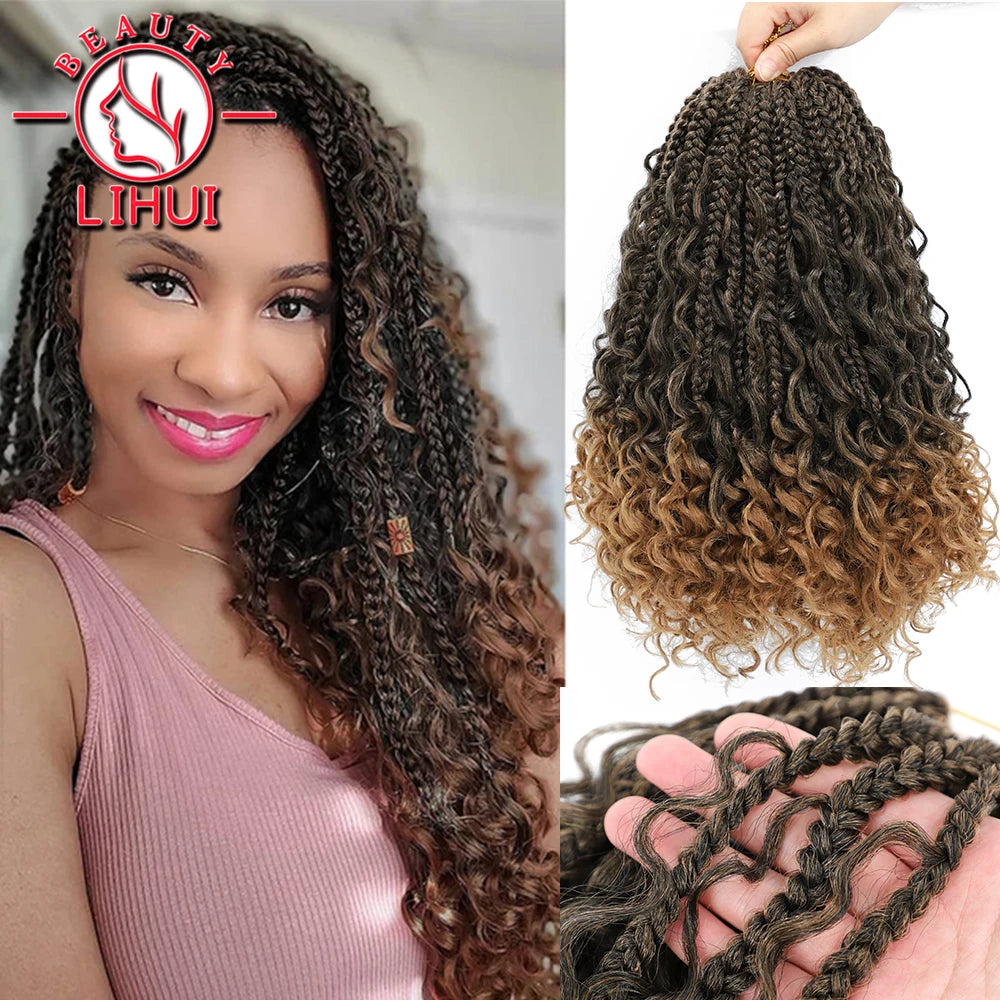 Box Braids Crochet Hair Bohomian