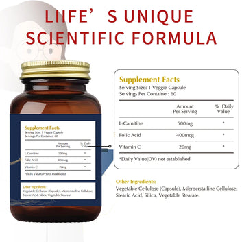 Liife L-Carnitine-500mg,60 capsules