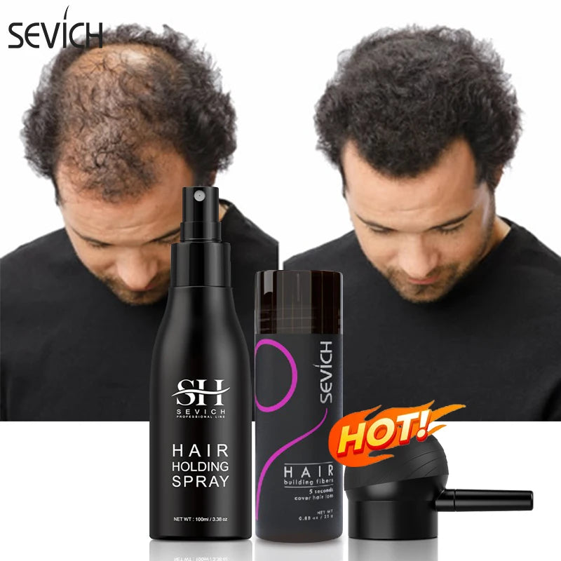 Sevich 3pcs/Lot Hair Fiber Powder+Hair