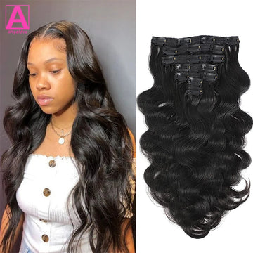 Body Wave Clip In Human Hair Extensions